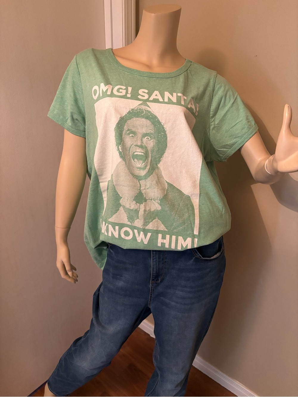 torrid Mint Green Graphic Tee with White Print